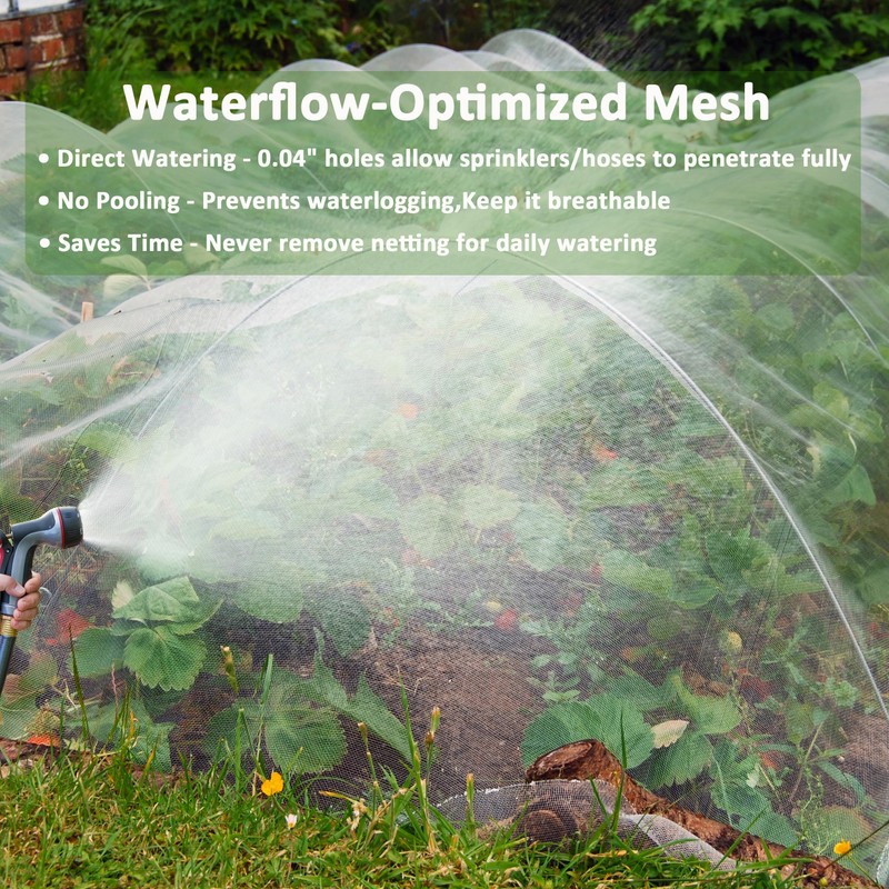 ESOHOT Garden Netting 10x33Ft Mesh-Locking Technology Plants Cover Thicker Durable