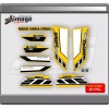 banshee  Yamaha banshee graphics  50TH ANNYVERSARY YELLOW KIT 21MIL  THICK HIGH GLOSS