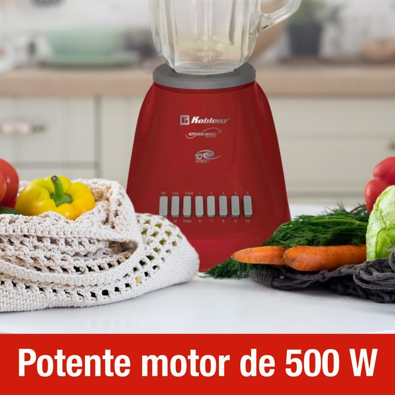 Koblenz LKM-5970 VR Blender, 500W Motor, 51 Oz. Glass Jar,