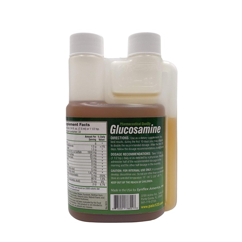 1500mg Liquid Glucosamine & Chondroitin - High Concentration Fast-Absorbing Formula