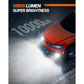 SEALIGHT H11/H8 LED Fog Light Bulb or DRL, 10000 Lumens 6500K Cool White Light, 32 CSP LED Chips Fog Lamps Replacement for Cars, IP68 Waterproof,Play and Plug, Pack of 2