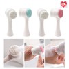 Deep Cleansing Dual Pore Exfoliating Face Brush Peeling Pink 3ea