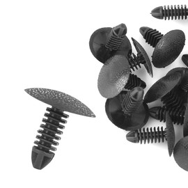 Motoforti Bolt Rivets Fastener Door Trim Panel Clips, for Nissan, Black, 20pcs