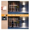 Unikcst Outside Lights with Sensor Mains Powered 240V Black Up