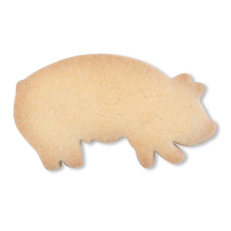 Staedter Lucky Pig Cookie Cutter, Silver, 8 cm