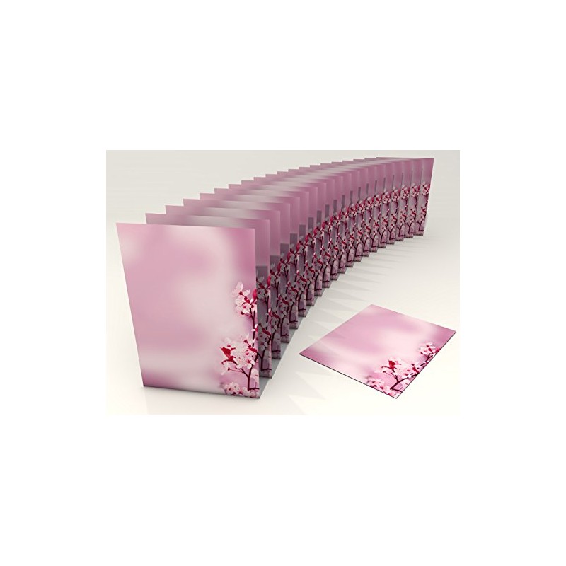 Writing Paper Cherry Blossoms 100 Sheets DIN A4 90 g/m²