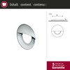 Paulmann 93743 Special LED Recessed Light Cover Approximately 87mm Stainless