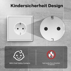 Switzerland/Liechtenstein to EU Adaptor Plug, Pack of 2, Swiss 3-Pin Plug to 2-Pin DE/FR/IT/ES Socket for Switzerland/Liechtenstein Visitors (White)