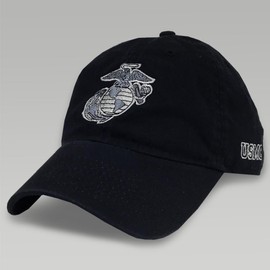 Armed Forces Gear US Marine Corps EGA Twill Hat (Black)