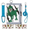 TATAANTY Kids Dinosaur Wallet with Zippered Coin Pocket and Card