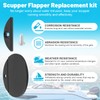 1-3/4" Boat Scupper Flapper Replacement - for Boats Stainless Steel