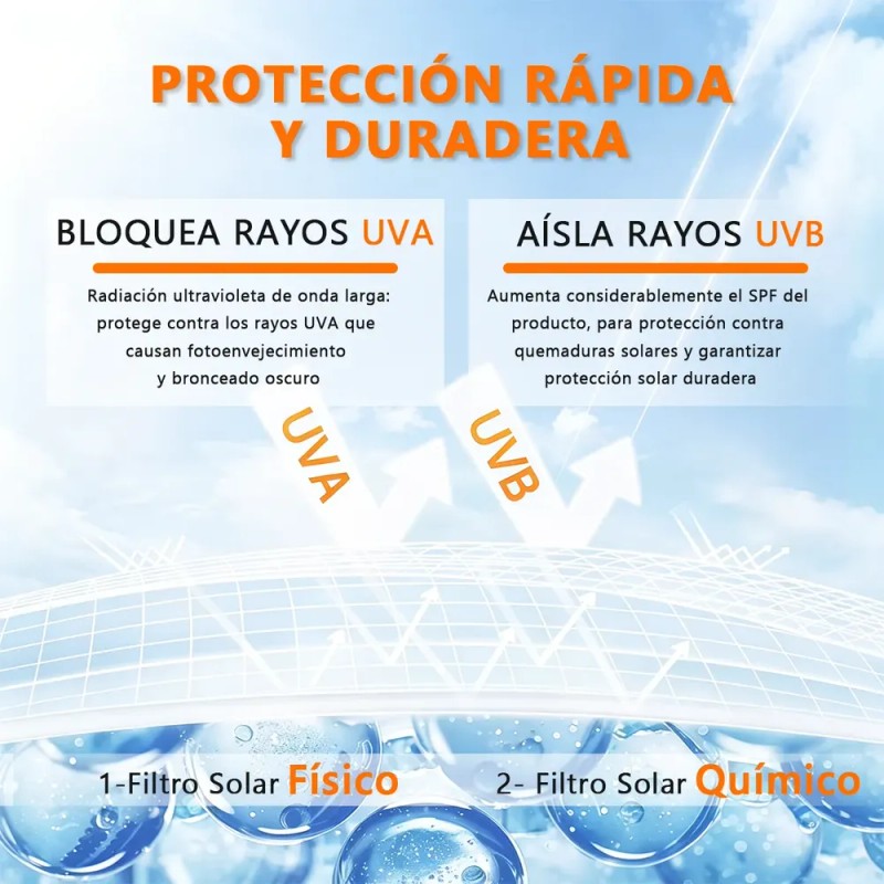 Weud Bloqueador Solar Invisible Fit Sun Cream Spf50 50ml 2pc