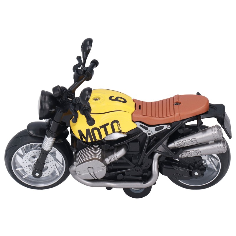 1:12 Pull Back Motorcycle Toy Cool Retro Motorcycle Toy with