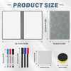 Whiteboard 2 Pack A5 Grey Small Whiteboard Notebook Mini Desk
