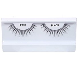 10 Pairs 100% Human Hair False Eyelashes Natural Black # 140