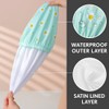 Satin Shower Cap, Pack of 2, Waterproof Elastic Shower Cap,