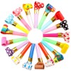 YFFSFDC Blowback Whistles 20-Piece Set Colorful Cheering Whistles Party Event