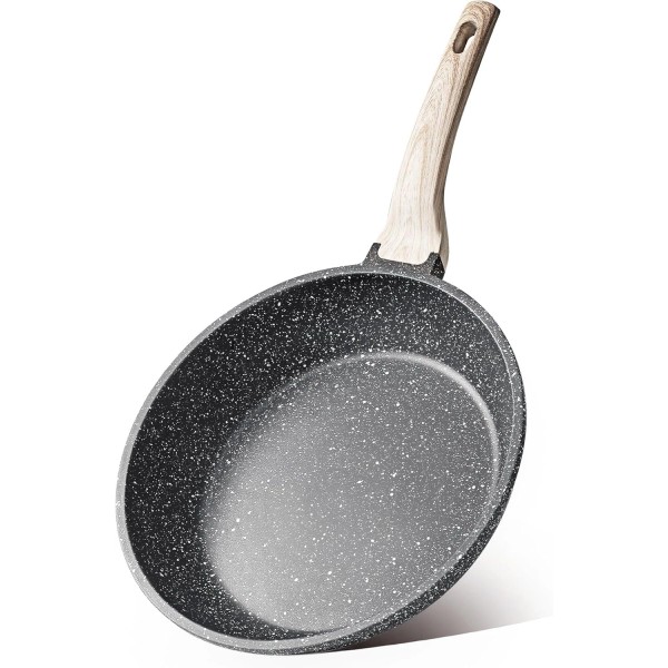 CAROTE Non Stick Frying Pans,Nonstick Granite Fry Pan Egg 10,