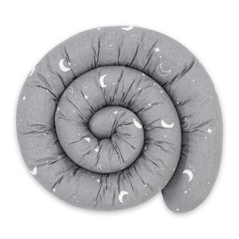 Totsy Baby Side Sleeper Pillow, Body Pillow, Long Bed Roll, Neck Roll Pillow, 150 cm, Cotton, Moons