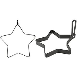 IBILI Egg Mould Moka Star Shaped 13x13 cm, rolled steel plate Black, 13 x 13 x 5 cm