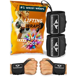 Vikingstrength Wrist Wraps Wrist Support Wristband for Weight Training with V-Strength Training App