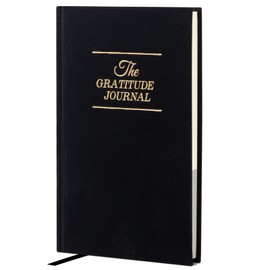 KINGTLE Daily Gratitude Journal with Simple Guided Format, Undated Journal for Recording Goodness, Happiness, Gratitude and Reflection (Black)