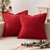 MIULEE Cordur Cushion Covers Pack of 2 Christmas Decorative Modern