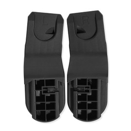 Hauck Universal Adapters for Walk N Care Pushchair Attachments to Baby Car Seat with Maxi Cosi Mounts and Hauck Drive N Care - 1 Pair (Black), Plastic