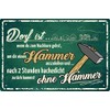 Geschenkeparadies 24 Decorative Tin Sign 20 x 30 cm Dorf