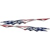 2 Car Truck American Flag Side Decals Graphics Stripes Vinyl