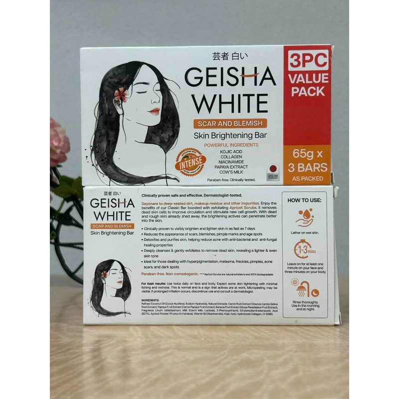 Geisha White - CLASSIC & INTENSE - Scar and Blemish