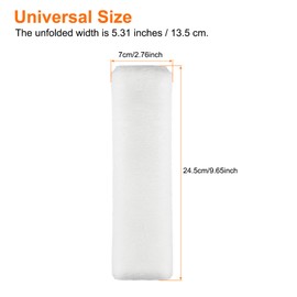 sourcing map 2pcs Car Seat Belt Pad Soft Fiber Seatbelt Shoulder Strap Covers Comfortable Driving Cushion Universal Car Accessories for Car, White