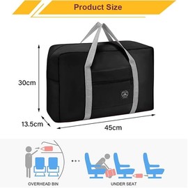 Foldable Large Capacity Travel Duffel Bags Oxford Handbag Waterproof Swim Gym