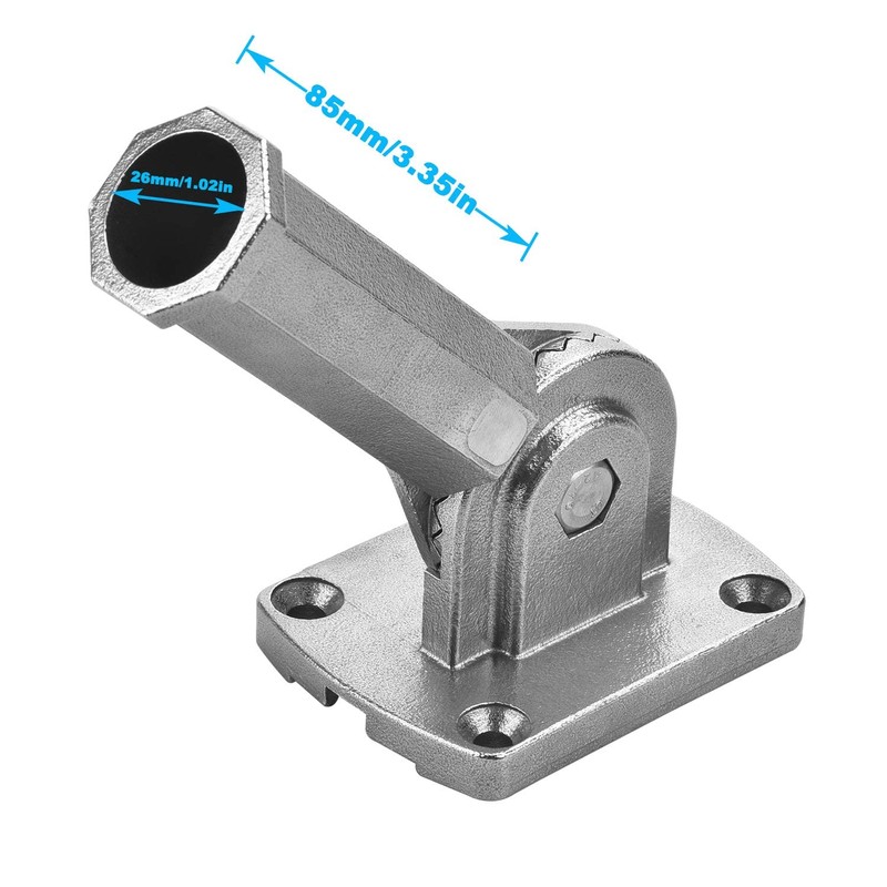 LOMETY Stainless Steel Flag Pole Holder Heavy Duty Multi-Position Flag