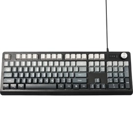 Wired RGB Gaming Membrance Keyboard. 100 Percent Mini Creamy LED Computer Keyboard .Small Ergonomic Clicky Teclado with ABS Backlit Unreplaceable Keycaps. for PC Laptop MAC Gamer. (Gray)