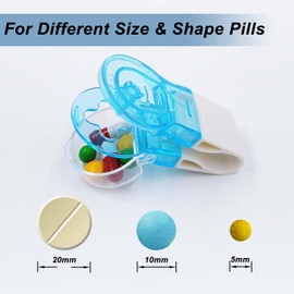 Portable Pill Taker Pills Extractor Tool for Blister Package,Tablets Separator Dispenser for The Elderly Disabled Arthritis to Punch Tablet Easily from Blisters Pack
