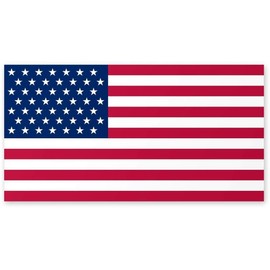 American Flag (Sheet of12) Vinyl Hard Hat Helmet Decal - Size: 2 inch X 1 inch - Hard Hat, Helmet, Windows, Walls, Bumpers, Laptop, Lockers, etc.
