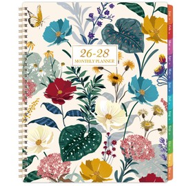 2026-2028 Monthly Planner/Calendar - 3 Year Monthly Planner 2026-2028, 9'' x 11'', Jan. 2026 - Dec. 2028, 36- Month Calendar with Colorful Monthly Tabs,Pocket