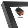 Golden State Art, 9X12 Black Photo Frame - Solid Wood
