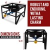 Sonret Single Burner Propane gas Stove-Square outdoor propane burner heavy