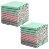 20 Pack Coral Fleece Dish Cloths with Durable Material, Ultra-Soft