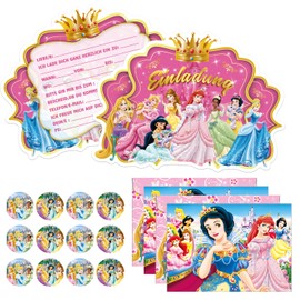 YeahBoom Children's Birthday Invitation Cards, 12 German Invitation Cards, 12 Envelopes, 12 Tattoo Stickers, Invitation Cards Birthday Boy Girl, Party Invitations Children