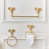Melody Maison Metallic Gold Elephant Towel Ring