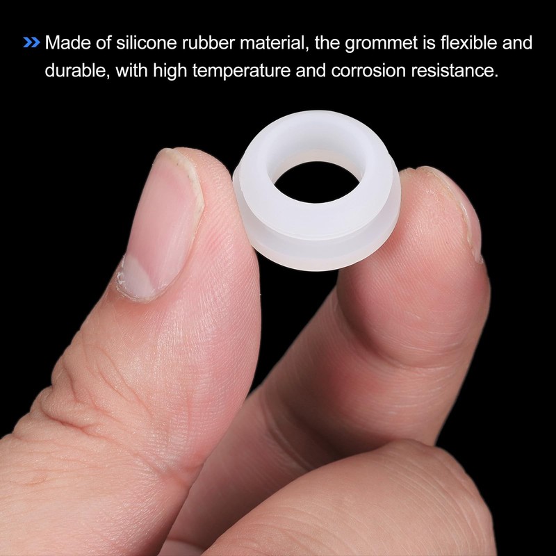 QUARKZMAN Pack of 10 Snap Rubber Grommet Plug Mount Diameter