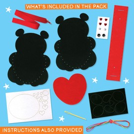 Express Yourself MIP Get Set Make Create Your Felt Panda Bag Kids Craft Kit for Kids GSET011