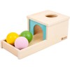 Adena Montessori Object Permanent Box with Tray, Three Balls, Montessori