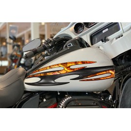 Tribal Bike Sticker, Dirt Bike Full Color Vinyl Sticker Tribal Sport Bike Decal Graphics, Tribal Bike Vinyl Graphics, Tribal Bike Sticker (12x28)