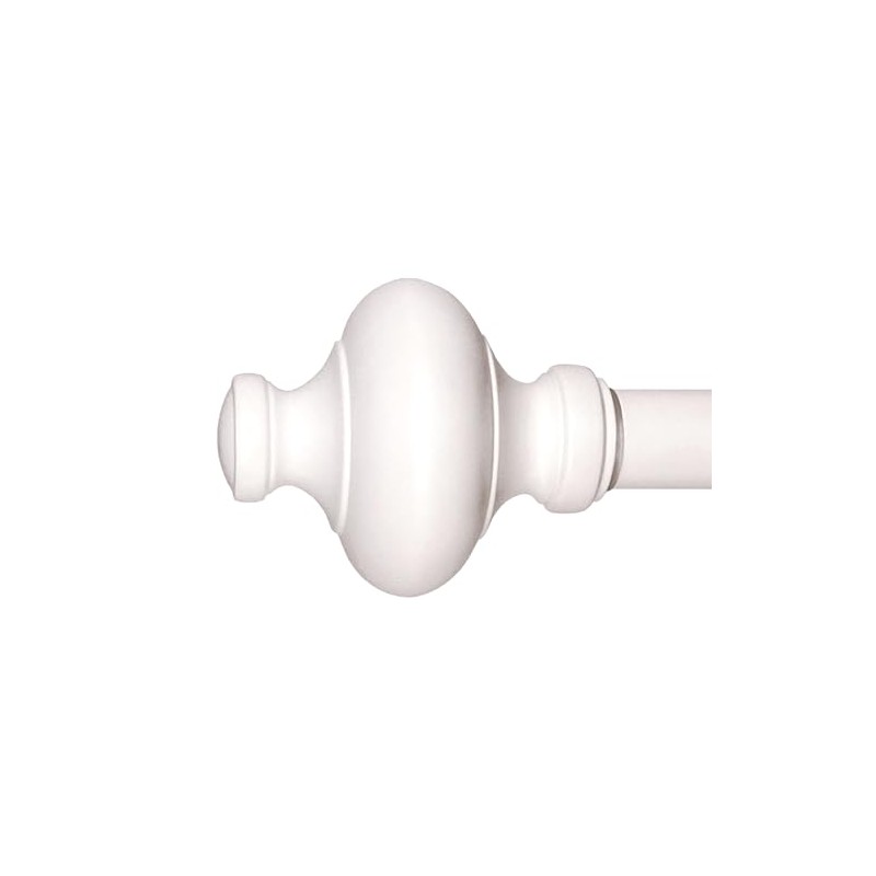 Cardiff 36-72 Inch Adjustable Curtain Rod Set, 1 Inch Diameter