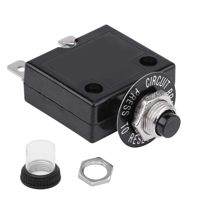 MDEOOSKY 15A Push Button Thermal Circuit Breaker Thermal Switch Reset