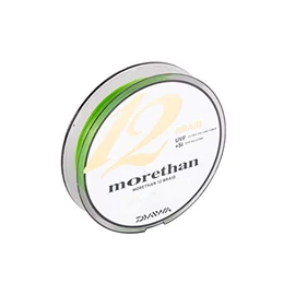 Daiwa Braid Line for Spin Fishing Morethan 12 Braid EX+SI Line, Diameter/Load Capacity: 0.16 mm/14.0 kg